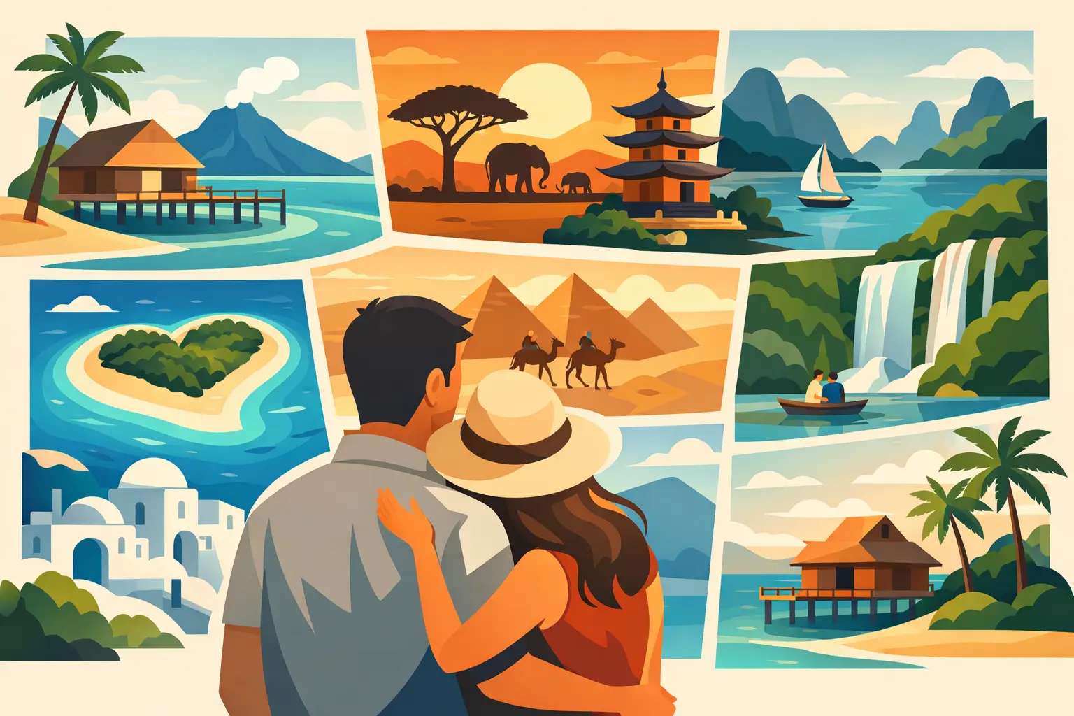 8 destinos exóticos para casais