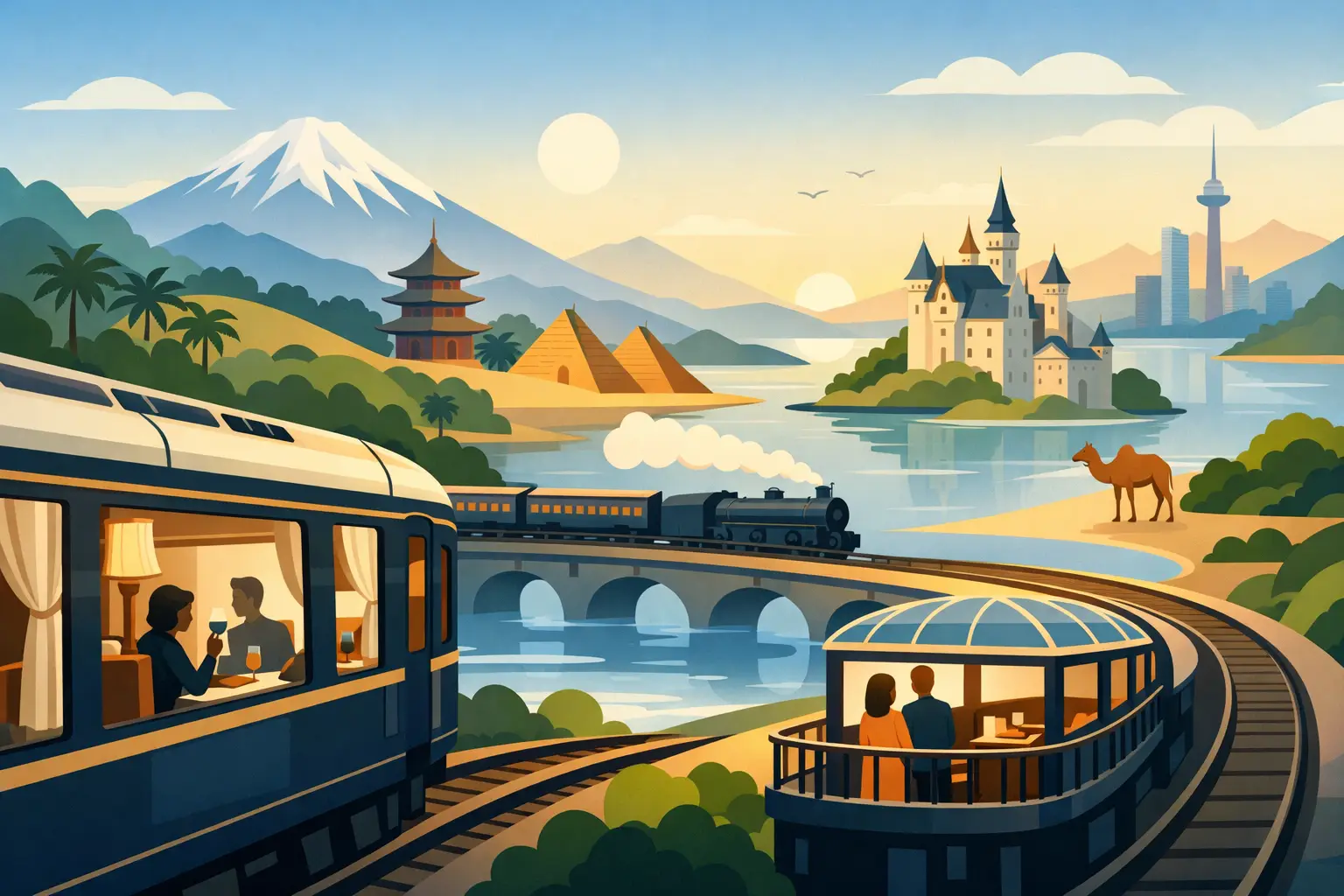 Trens de luxo pelo mundo: viagens que marcam
