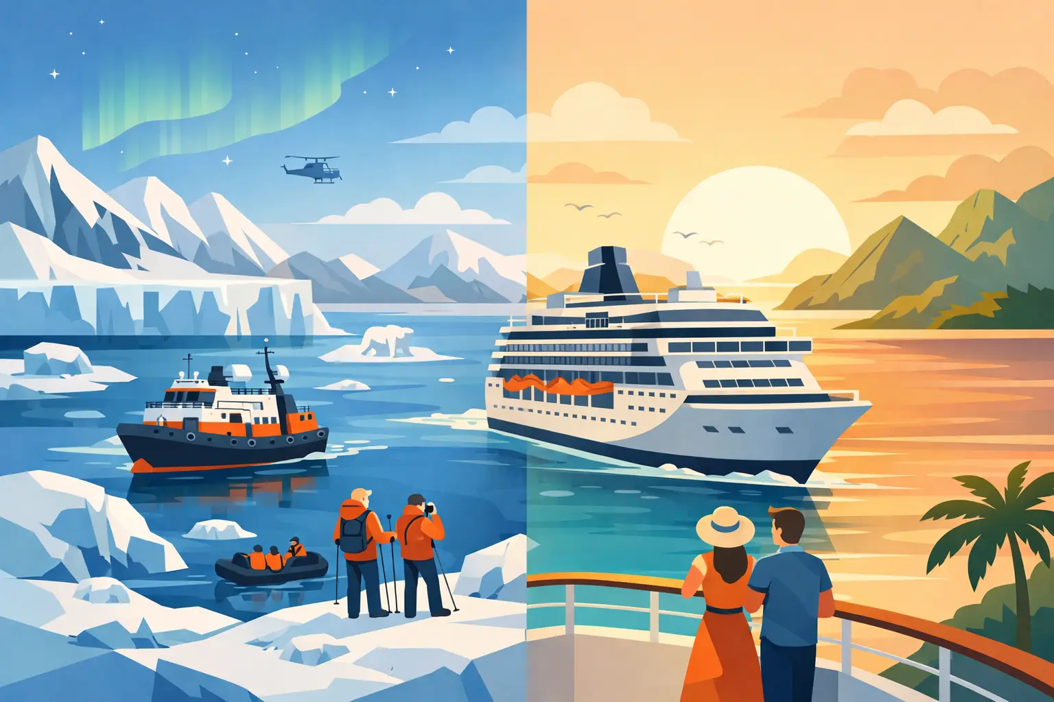 Expedição polar ou cruzeiro tradicional?