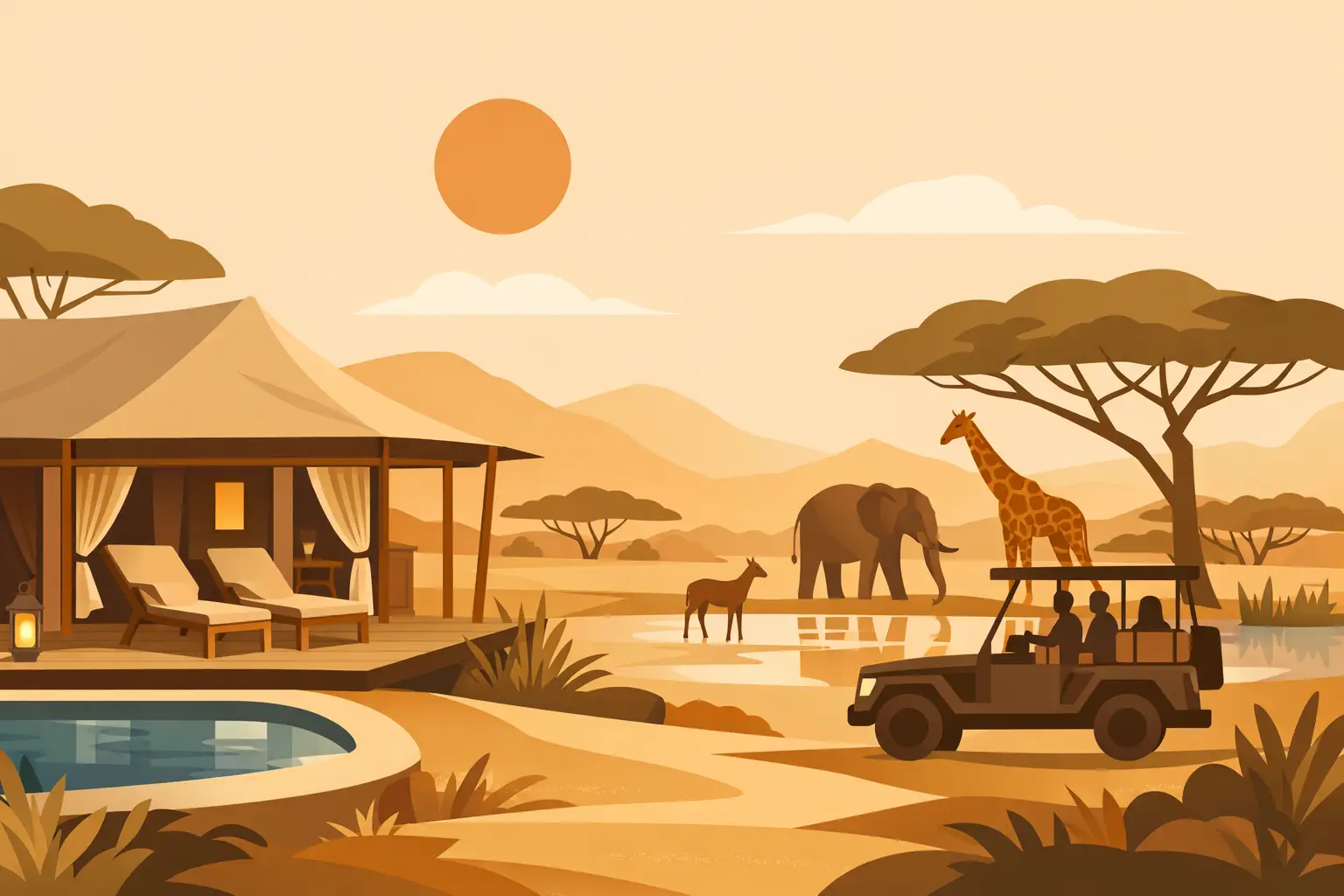 Quanto custa um safari africano de luxo?