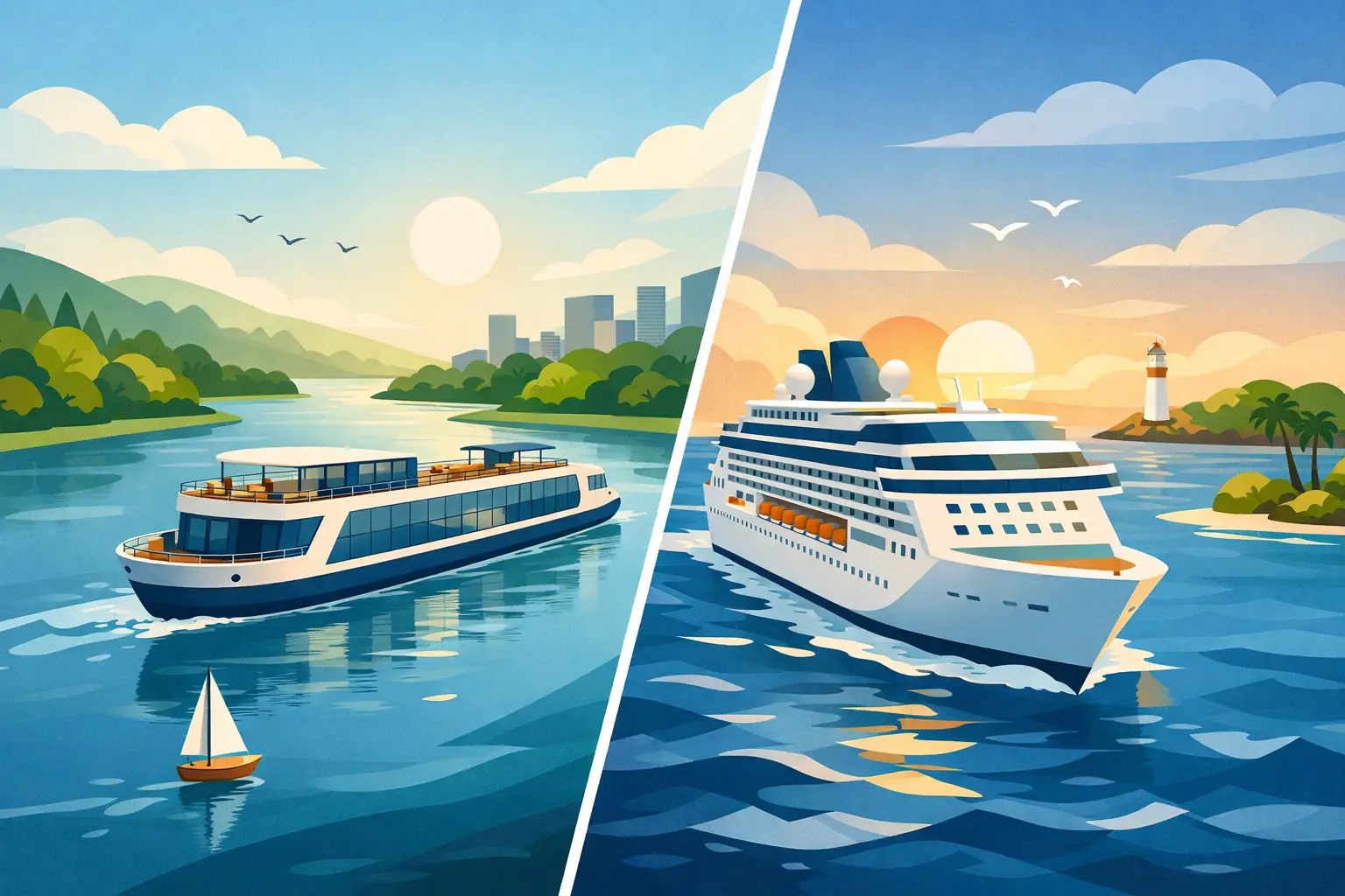 Cruzeiro fluvial ou marítimo: qual escolher?