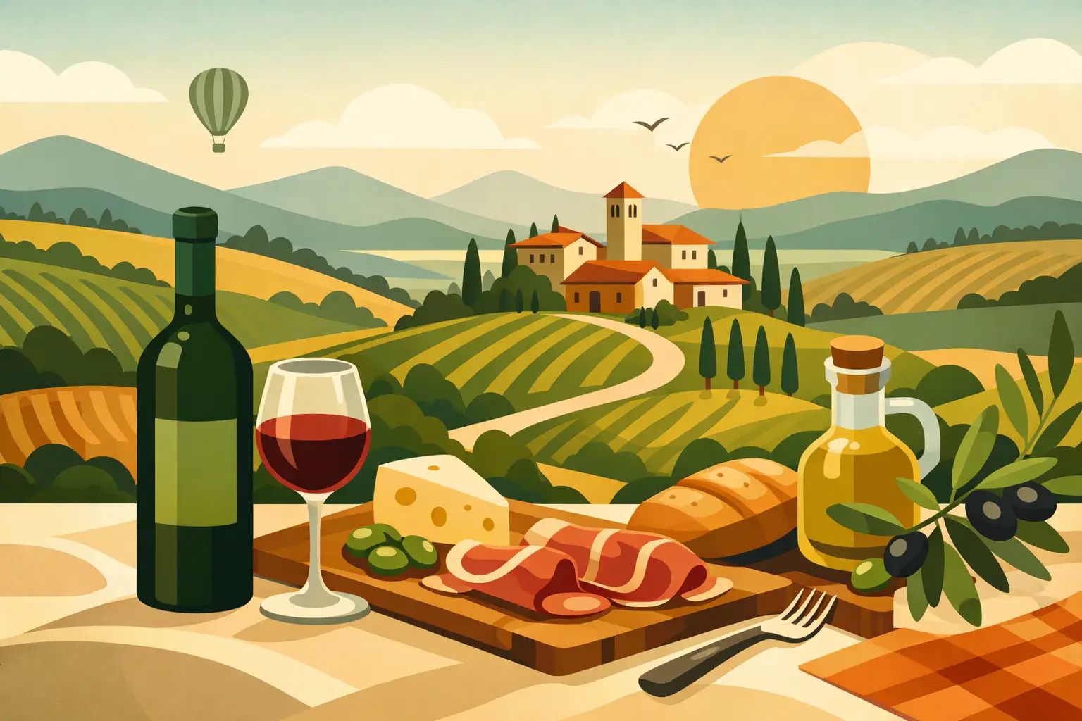 Roteiro enogastronômico pela Toscana sob medida
